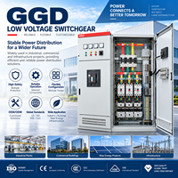 Armoire de distribution d'énergie à basse tension GGD avec barres omnibus en cuivre, protection IP55, courant nominal 100A-1600A