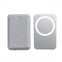 Porte-cartes magnétique haut de gamme et portefeuille pour argent liquide, batterie externe 10000 mAh avec charge sans fil et Type-C pour iPhone