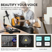 MAONOCASTER AM100 Kartu Suara Studio Rekaman Profesional Peredam Kebisingan Mixer Podcast Antarmuka Audio Kartu Suara Siaran Langsung