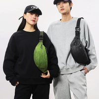 Sac de poitrine polyvalent unisexe de style japonais, sac à bandoulière décontracté en PVC avec fermeture éclair, petit sac de tous les jours, nouveau design