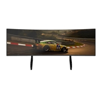 Connecteur de Support de bras de moniteur d'écran de télévision triple pour simulateur de conduite de cockpit de course Sim