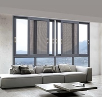 Fenêtres coulissantes et empilables en aluminium pour fenêtre de maison