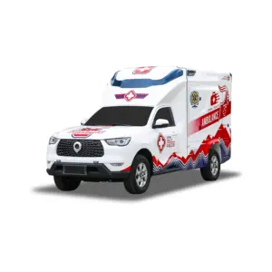 2022 novo design de ambulância marca nova 4x4, ótimo coleta de parede para monitoramento de serviço médico, veículo de emergência