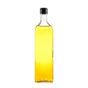 Hete Verkopende 1000 Ml Lege Transparante Marasca Glazen Fles 33 Oz 31.5Mm Afwerking Voor Olijfolie