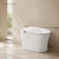 Kloset Duduk Pintar Modern Berkualitas Tinggi untuk Hotel, Dilengkapi S-trap, Sistem Siram Otomatis, dan Remote Control