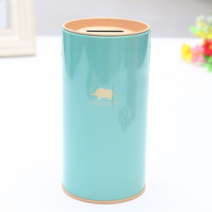 Hucha personalizada de alta calidad, papel impreso personalizado, cajas de ahorro de monedas de hierro, cilindro redondo, forma de número, estilo seguro - Product Image 4