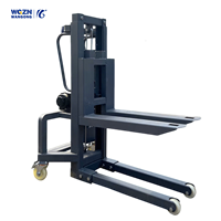 Mini élévateur à marchandises WGZN, petit chariot élévateur, 550 kg, entièrement électrique, grue de levage, batterie 48V/500A, hauteur de levage 4500 mm/3000 mm