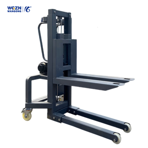 WGZN Mini Cargo Elevator Forklift Kecil 550kg Manual Stacker Crane Lift - Product Image 2