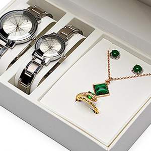 Caja de Almacenamiento de Joyería de Cuero PU con 6 Colores, Caja de Regalo con Tapa Curva, Caja de Embalaje para Joyería y Relojes - Product Image 6