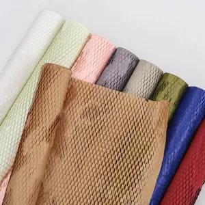 1 Rouleau de Papier d'Emballage pour Fleurs Écologique en Nid d'Abeille, Imperméable, avec Rembourrage et Doublure Creuse pour l'Emballage de Fleurs Fraîches - Product Image 2
