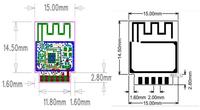 Módulo de ESP32-C3 con antena PCB para dispositivos de Audio, WT32C3 01N 4MB Flash de un solo núcleo ESP32 C3 WIFI bue-tooth 5,0, CE RoHS