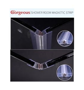 واقي مياه شفاف من البلاستيك الأسود والمطاط شريط مغناطيسي من الشركة المصنعة ختم دش مغناطيسي للزجاج - Product Image 6