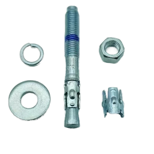 Xuất khẩu thép carbon M8 đến <span class=keywords><strong>M30</strong></span> Kích thước chủ đề nêm Neo với kẽm kết thúc 25mm chiều dài và lớp 4.8/8.8/10.9/12.9 bu lông - Product Image 1