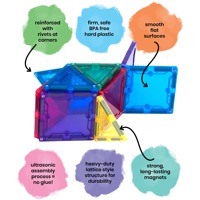 Nouvel ensemble de blocs de construction magnétiques en plastique pour enfants 2026 avec 20/32/60 tuiles magnétiques