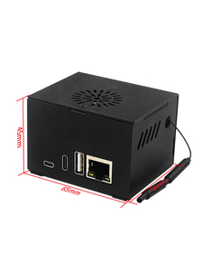 Boîtier de protection métallique pour Orange Pi Zero 3 avec support pour ventilateur de refroidissement, fente pour antenne externe, accessoire SBC, fourniture d'usine - Product Image 2