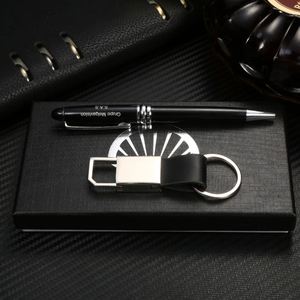 Promotional Pen Keychain Products Ideas Men <b>Gifts</b> Business Fathersday GiftsCustom Logo Corporate Business <b>Gift</b> <b>Set</b> - Product Image 4
