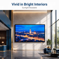Module d'affichage LED intérieur Unilumin P1.53 320x160mm, écran mural LED publicitaire commercial avec Adobe RGB 98% et HDR 1000:1