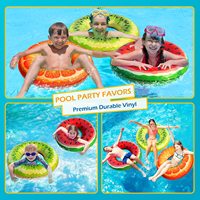 Flotteur Piscine Tubes Anneaux De Bain Eau De Fruits Flottant Pastèque Kiwi Piscine Gonflable Jouets Flotteur pour Piscine Partie Lac Plage