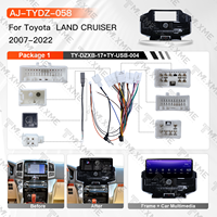 Cadre de tableau de bord de navigation MSM 12,3 pouces pour Toyota LAND CRUISER 07-22, garniture de façade pour unité principale Android, accessoires de montage et de rétrofit