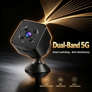 กล้องรักษาความปลอดภัย S9 มินิไวไฟ 1MP, ดูอัลแบนด์ 2.4G&5G, การเชื่อมต่อออฟไลน์ฮอตสปอต AP 50M, ระบบมองเห็นกลางคืนด้วยอินฟราเรด, การตรวจจับความเคลื่อนไหว - Product Image 3