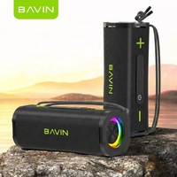 BAVIN Venta al por Mayor Directa de Fábrica BM35 Altavoz Portátil Impermeable con Luz RGB