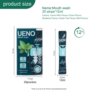 UENO 20 unidades de enjuague bucal desechable con sabor a menta y frutas, en barra individual portátil, elimina la halitosis, para uso en viajes y actividades al aire libre - Product Image 3