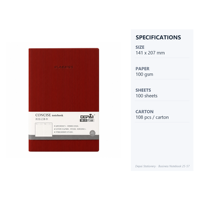 Carnet de notes professionnel A5 en cuir PU à rayures verticales, classique, 100 g/m², 100 feuilles lignées, 4 couleurs, papeterie de bureau, vente en gros