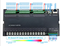 Carte de surveillance d'énergie ESP32 à 30 canaux KinCony M30 pour Home Assistant DIY par ESPHome