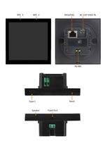 Système d'automatisation domestique Sunworld YC-SM41P Panneau de commande central Linux encastré de 4 pouces