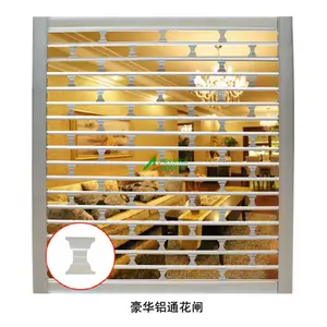 2024 Advance Guangzhou Supplier Aluminum Grille Roller Shutter Security Shop Front Doors Perforated Aluminum Roller Shutter