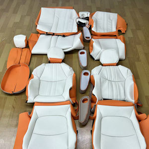 Juego Completo de Accesorios Personalizados para 2012-2024 para <span class=keywords><strong>Land</strong></span> Rover Range Rover Evoque, Fundas de Asiento de Coche de 5 Plazas, Cuero Genuino - Product Image 1