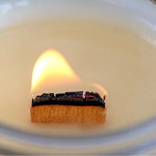 High Quality Wooden Candle Wick With Clip Base Craft Wicker Soy Wax Burning Smokeless Crackling Sound Wood Wicks Candle Making