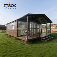 ZYBOX Cabane en bois portable, maison conteneur extensible, maisonnette modulaire préfabriquée pour Australie, unité de studio de retraite pour jardin