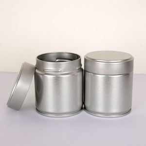 Wholesale Round <strong>Metal</strong> <strong>Tin</strong> for 30-40g Printed Matcha Coffee Powder Airtight Lid Storage Packaging - Product Image 2