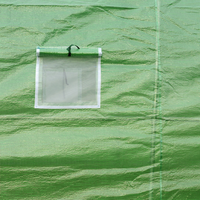 6x3x2m Kit de serre gothique moderne tout métal galvanisé cerceau maison pour jardin arrière-cour facilement assemblé pour culture hydroponique