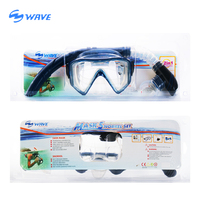WAVE professionnel Anti-fuite sous-marine, taille adulte, demi-masque facial, ensemble de tuba pour la plongée sous-marine