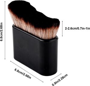 Brocha de Maquillaje con Mango de Plástico y Pelo Sintético <span class=keywords><strong>para</strong></span> Cuerpo y <span class=keywords><strong>Piernas</strong></span>, <span class=keywords><strong>para</strong></span> Difuminar Base Líquida, <span class=keywords><strong>Autobronceador</strong></span>, Bronceador Facial, Iluminador, Corrector - Product Image 6