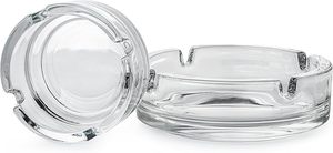 Cendrier en verre transparent <span class=keywords><strong>de</strong></span> qualité supérieure, ultra-résistant à la chaleur, avec support pour cigarettes, idéal pour la maison et le bar - Product Image 3