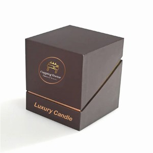 Custom Luxury logo Candle Jars Lid and Base Box With logo Paper Tube Gift Lids Packaging Shipping <b>Boxes</b> for Cup and Candles Box - Product Image 1