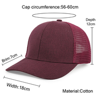 Gorra Trucker Deportiva de 6 Paneles con Malla, Bordado 3D de Alta Calidad, Logotipo Personalizado con Impresión en Seda