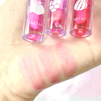 Gloss à lèvres liquide hydratant et brillant à base de minéraux, style été, dégradé, certifié CE, transparent, avec paillettes personnalisées, vente en gros