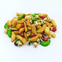 Snacks de Arroz Kakinotane Salados, Horneados y Fritos, con Frijoles Surtidos Recubiertos, para Marca Privada OEM