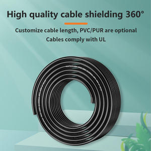ขั้วต่อวงกลม M12 T Code 4 ขา แบบตัวผู้ตัวเมีย IP68 กันน้ำ สำหรับสายเซ็นเซอร์ พร้อมสาย PVC - Product Image 5