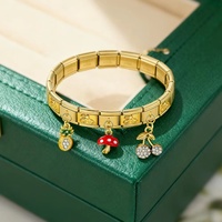 Breloques italiennes colorées à la mode, chat, avion, tour, jupe, soleil rouge, compatibles avec bracelet en acier inoxydable de 9 mm, fabrication de bijoux DIY