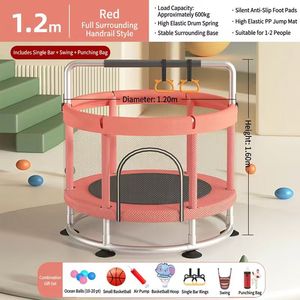 <span class=keywords><strong>Mini</strong></span> <span class=keywords><strong>trampoline</strong></span> d'intérieur de 1,2 m pour enfants avec filet de sécurité, petit <span class=keywords><strong>trampoline</strong></span> pour tout-petits, <span class=keywords><strong>trampoline</strong></span> pour enfants avec balançoire - Product Image 2