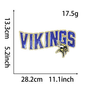 Distintivi ricamati con Logo a squadre di paillettes per giacche di abbigliamento per Fan - Product Image 4