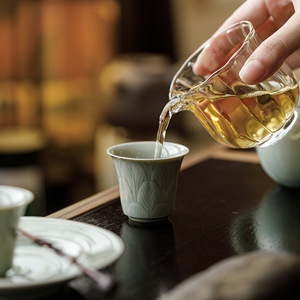 Guanlan Banana Moonlight Ceramic <b>Teacup</b> Small Size Tasting Cup Porcelain Retro New Chinese Style Kung Fu Tea Set - Product Image 2