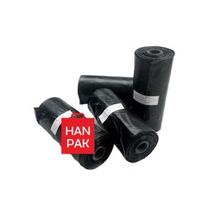 Sac poubelle en PE pour déchets de chat et de chien, en plastique usagé, pour porte extérieure, propre d'usine, sur rouleau avec soufflet latéral, imprimé en gravure - Product Image 4