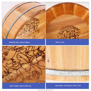 En gros Bassine en bois personnalisable, inodore et saine, pour le lavage des vêtements, des légumes et la trempage des pieds - Product Image 4