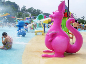 Nhỏ bạch tuộc trượt sợi thủy tinh nước chơi Thiết bị cho trẻ em Apple Nhà Hồ bơi trò chơi với phun cho các trường học vui chơi giải trí - Product Image 6